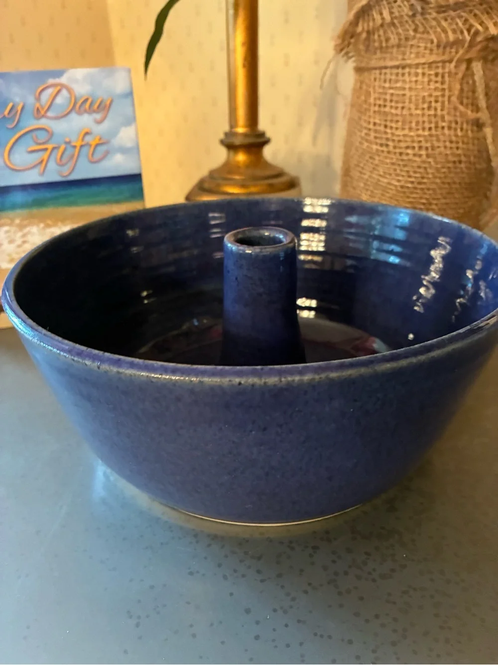 SHELTON’S POTTERY Bundt cake pan, HANDCRAFTED stoneware from SEAGROVE N.C.